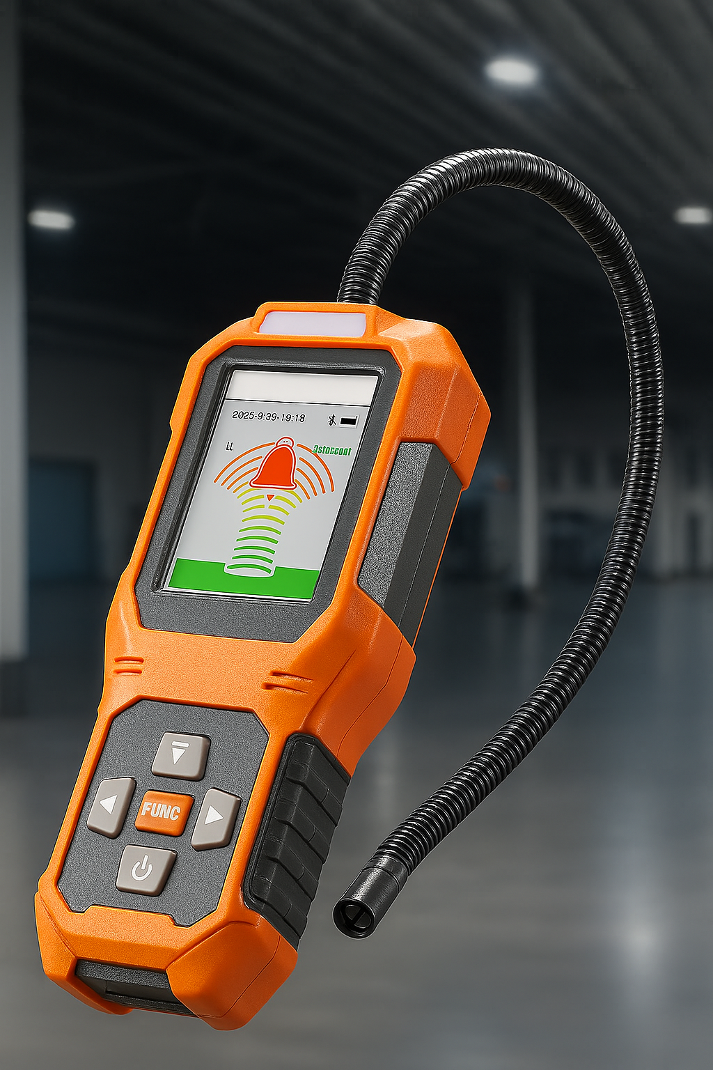 RT-389 – Détecteur de Fuite Frigorifique – Rechargeable – Multi-Gaz – Orange